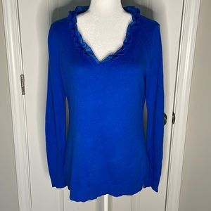 Cobalt Blue V-Neck Sweater